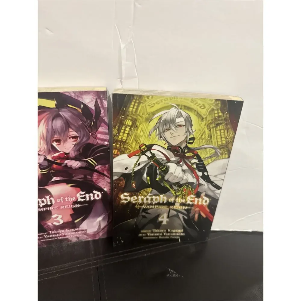 Lot of 3 Seraph of the End Vampire Reign Manga Volumes 2 3 4 English Paperback